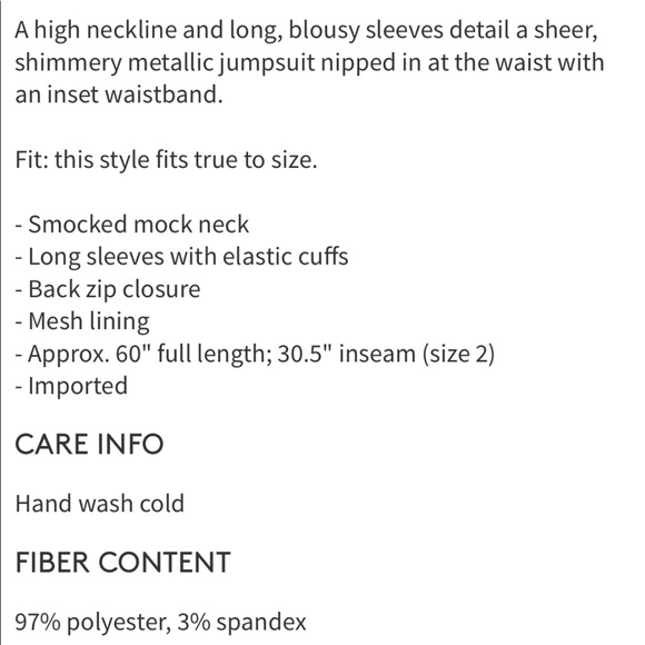 Eliza J Metallic Jumpsuit - Picture 4 of 6